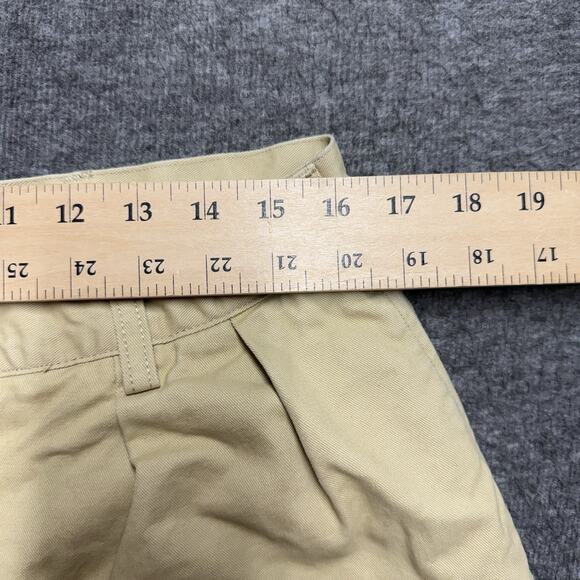 Non Stock Pants Mens 32x27 Khaki Straight Pleated Military Trousers Twill - Picture 4 of 6